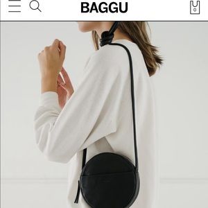 Soft Mini Circle Purse Baggu Leather